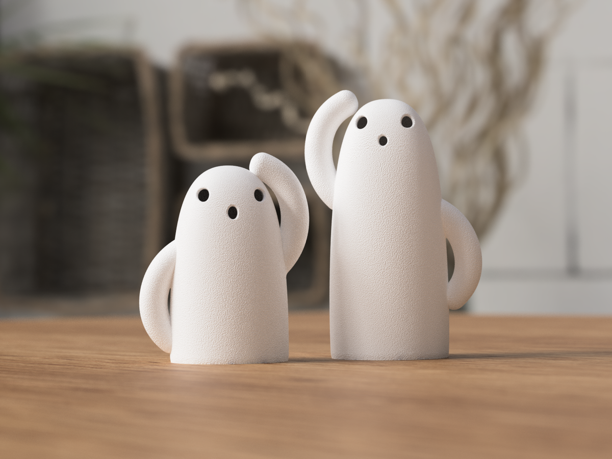 Haniwa-spøkelse – dekor med LED-lys
