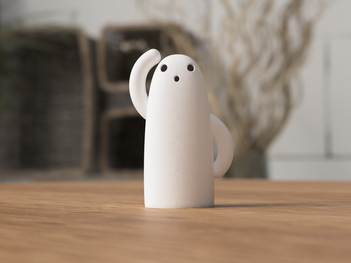 Haniwa-spøkelse – dekor med LED-lys