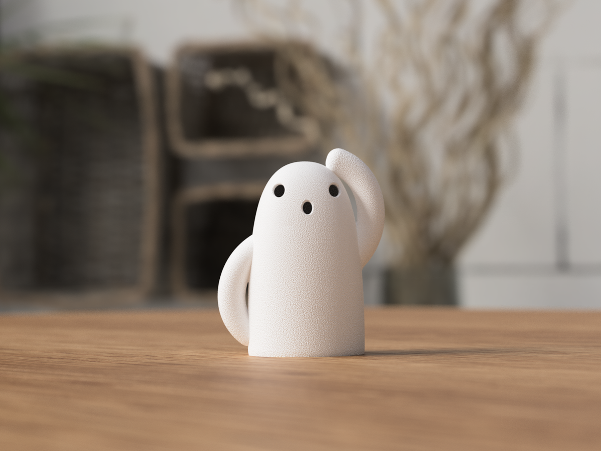 Haniwa-spøkelse – dekor med LED-lys