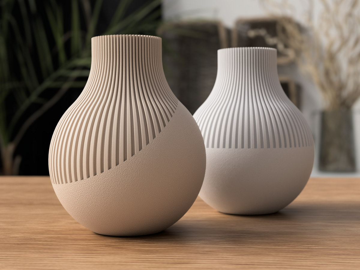 Japandi Neki Vase – beige par