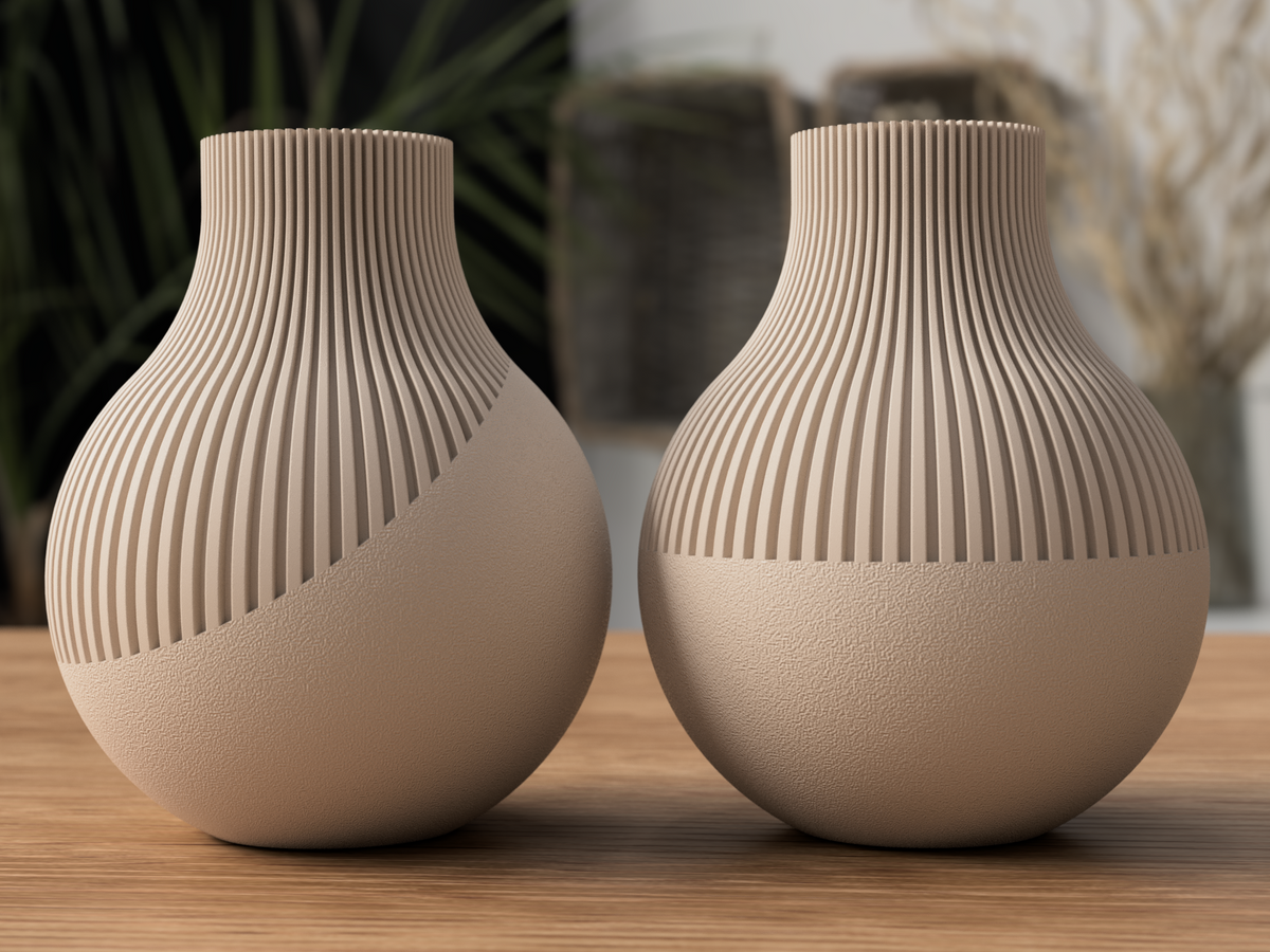 Japandi Neki Vase – taupe par