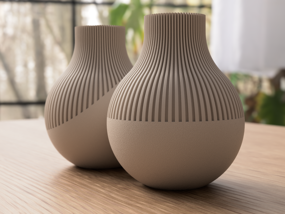 Japandi Neki Vase – hvit par
