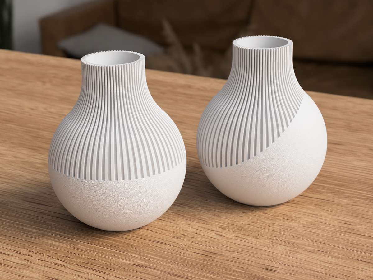 Japandi Neki Vase – enkelt beige